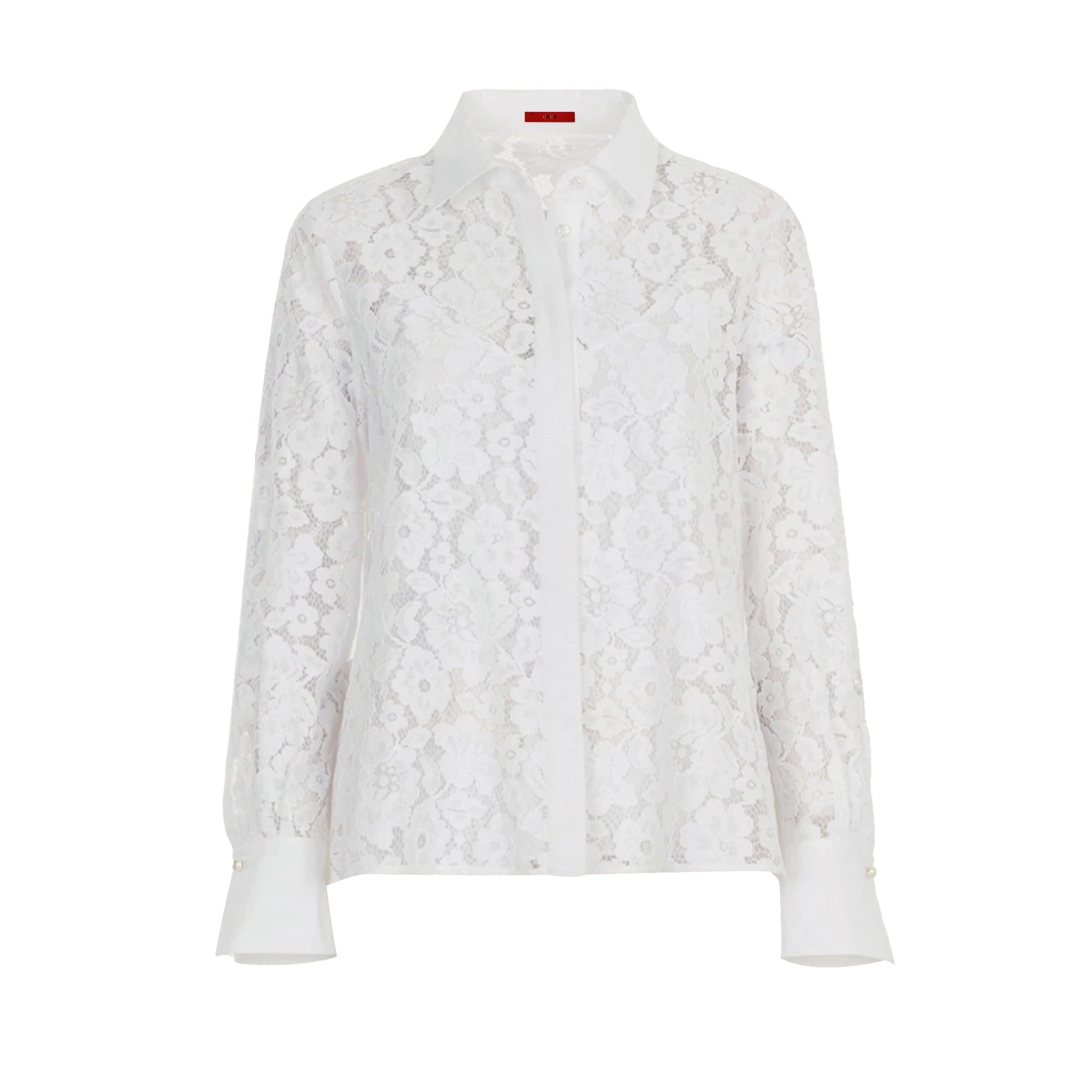 CHCH Shirt Fashion Women Blusas Mujer Office Lady Elegant Blouse Spring Hollow Out Lace V Neck Button Female Clothing
