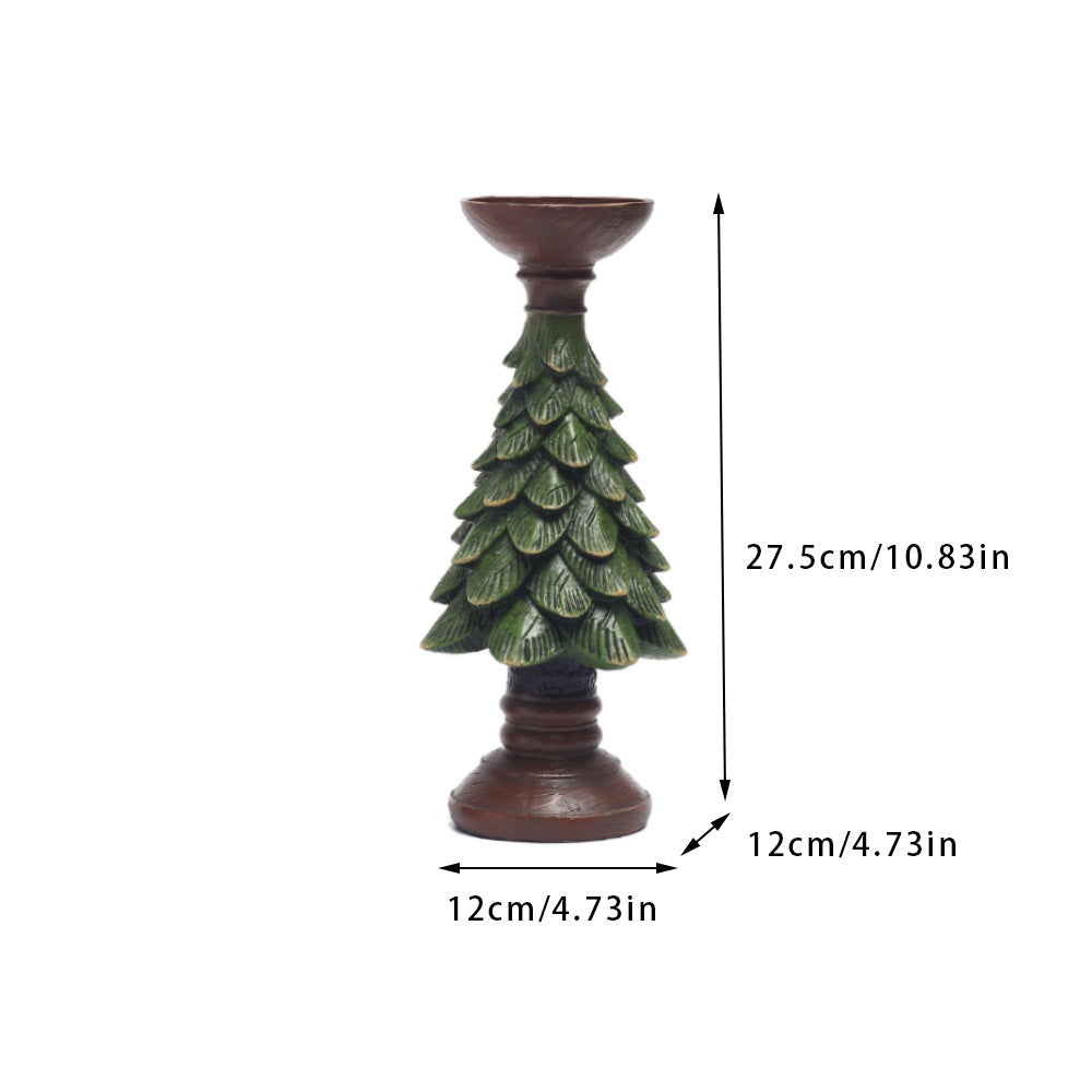 Christmas Tree Candle Holder Decor