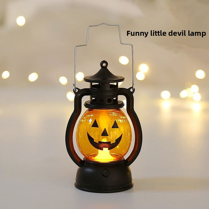 Vintage LED Small Oil Lamp Decorative Candle Light