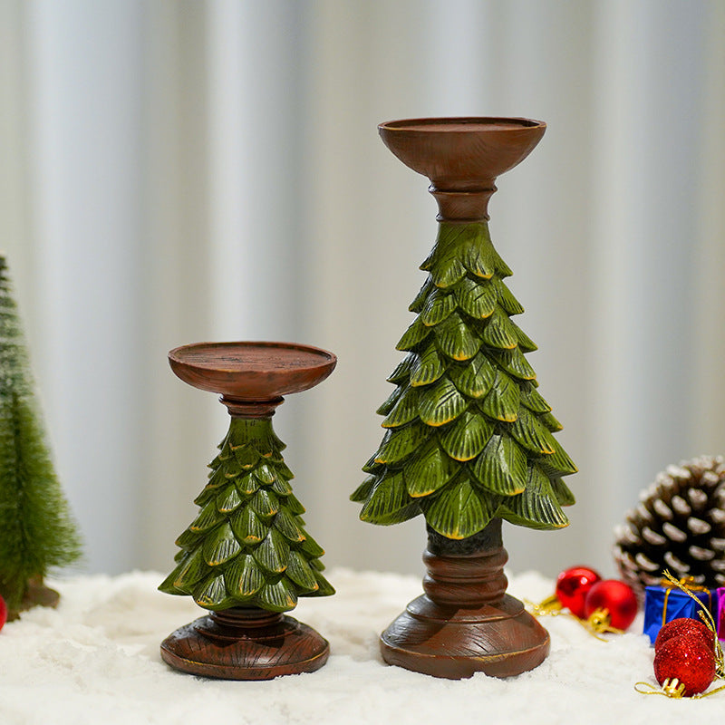 Christmas Tree Candle Holder Decor