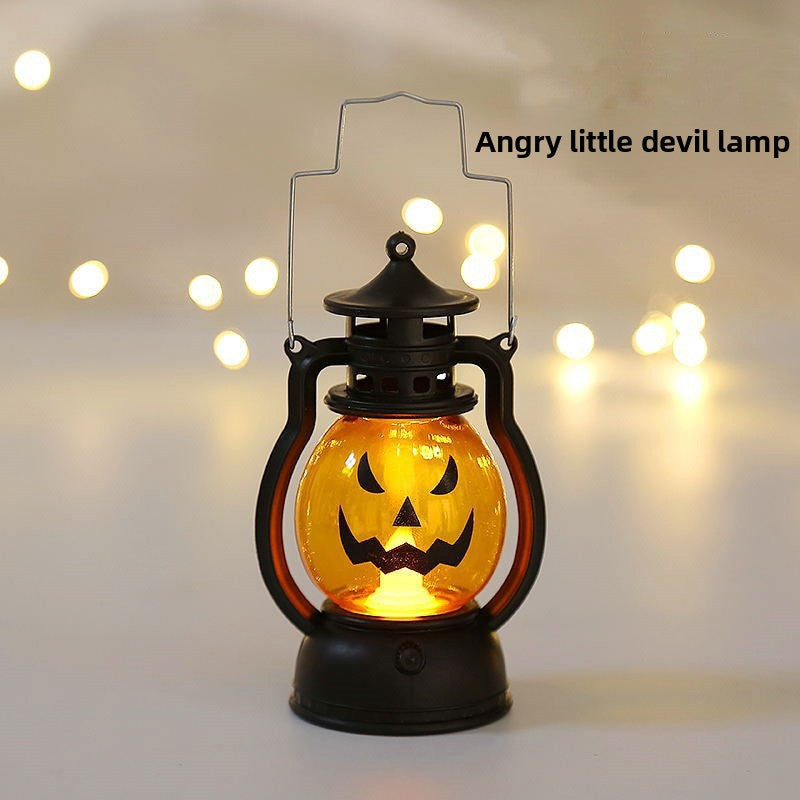 Vintage LED Small Oil Lamp Decorative Candle Light