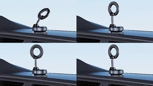 Magnetic Car Phone Holder 2025 – Vacuum Suction Mount 360° Adjustable for iPhone & Android
