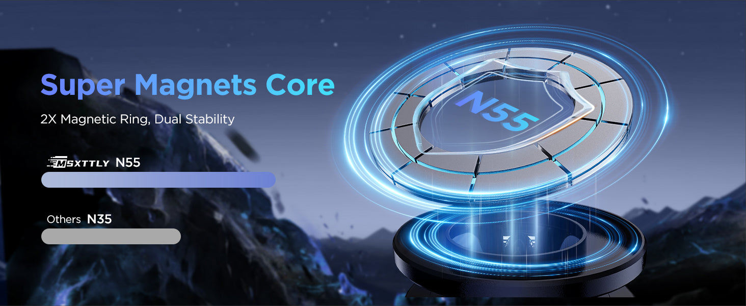 Magnetic Car Phone Holder 2025 – Vacuum Suction Mount 360° Adjustable for iPhone & Android