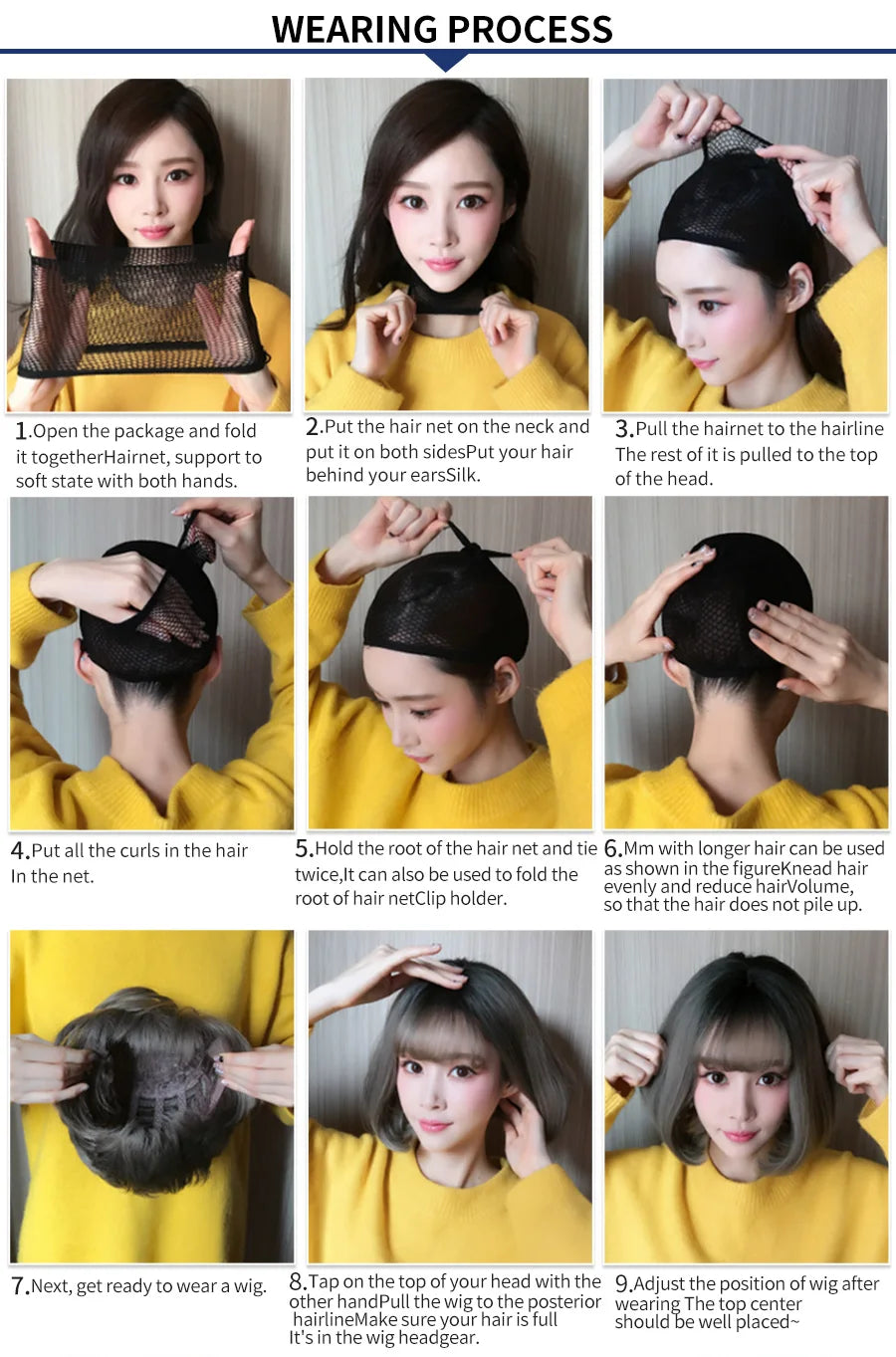 7JHHWIGS Long Straight Synthetic Light Brown Wigs With Bang For Women Heat-Resistant Daily Use Hair Hot Sell Wholesale Wigs