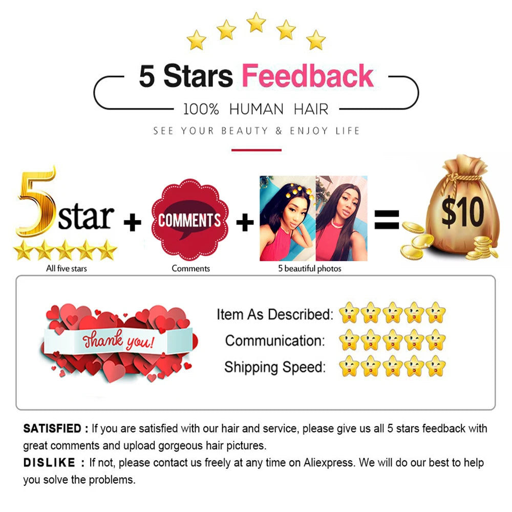 Bundles with Closure Body Wave Bundles Human Hair With 4x4 Lace Closure Brown Blonde Colored 3/4 Bundles Hair Remy For Women
