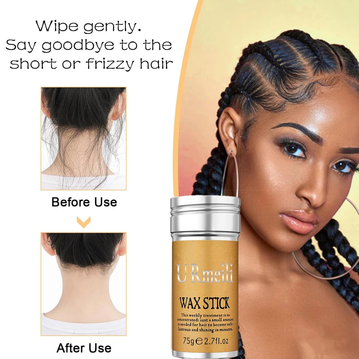 6Pcs Lace Wig Glue Kit with Lace Tint Spray Wig Installation Tool Set Includes Hair Wax Stick Lace Adhesive And Glue Remover
