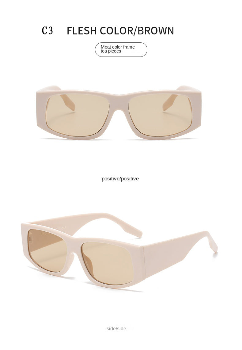 Brand Fashion Sunglasses New Small Frame Square Sun Glasses INS Trendy Retro Rectangle Women Men Outdoor Travel Gafas De Sol