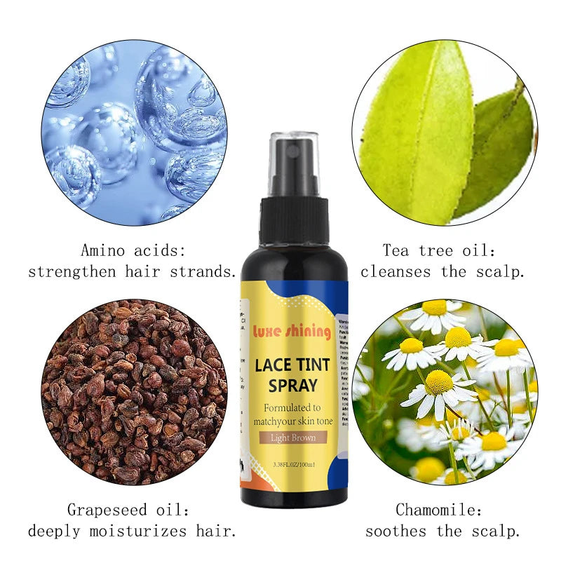 Lace Melting & Holding Spray Glue-Less Hair Adhesive For Wigs,Lace tint spray Wig Spray,Sweatproof Strong Natural Finishing Hold