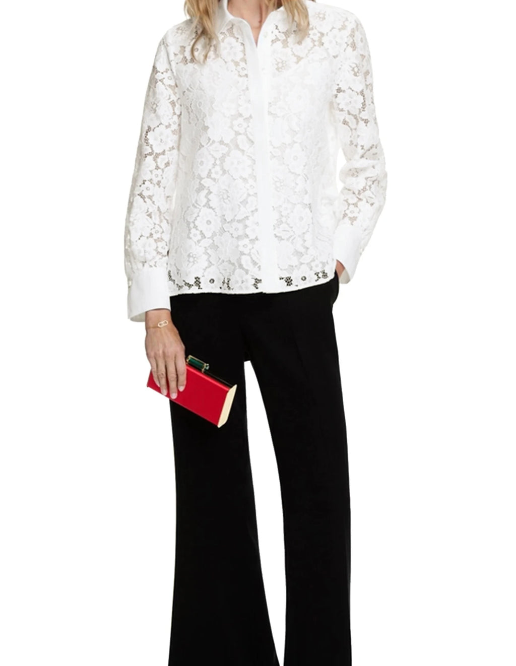 CHCH Shirt Fashion Women Blusas Mujer Office Lady Elegant Blouse Spring Hollow Out Lace V Neck Button Female Clothing