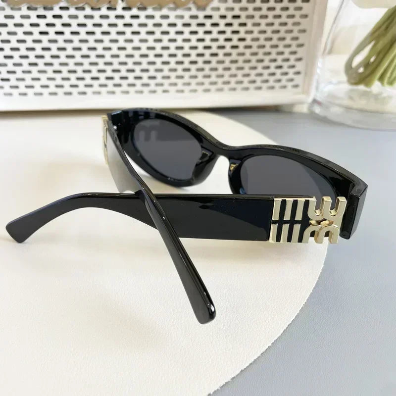 2024 New Fashion Cat Eye Sunglasses Women Men Brand Design Luxury Small Frame Sun Glasses Ladies Eyewears Oculos De Sol UV400