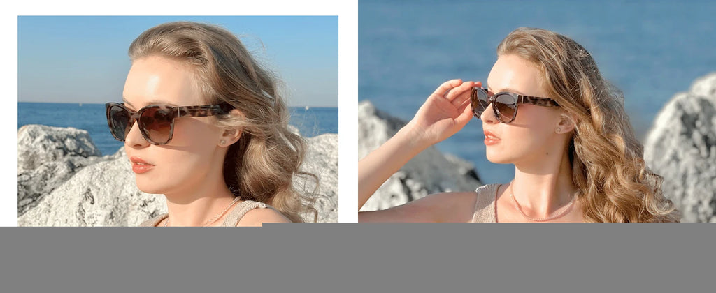 ZENOTTIC Fashion Cateye Polarized Sunglasses for Women - Oversized Sun Glasses UV400 Protection Retro Shades Designer Style