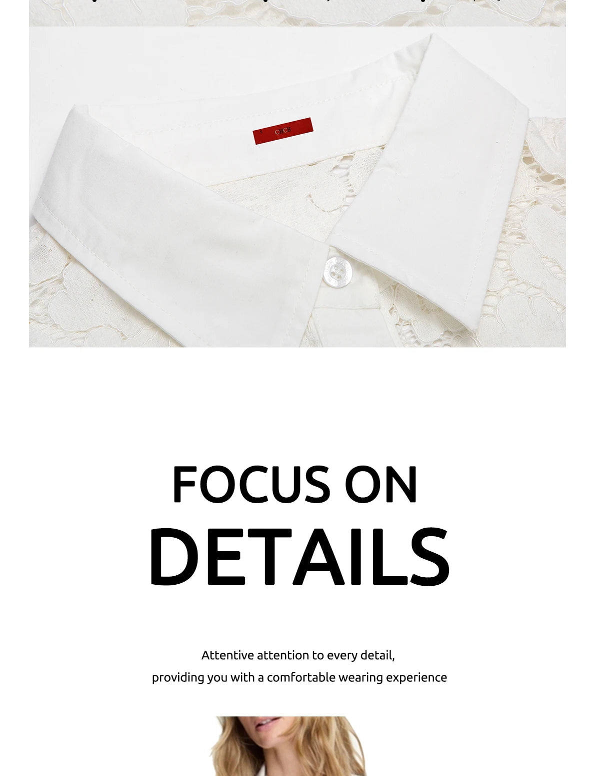 CHCH Shirt Fashion Women Blusas Mujer Office Lady Elegant Blouse Spring Hollow Out Lace V Neck Button Female Clothing