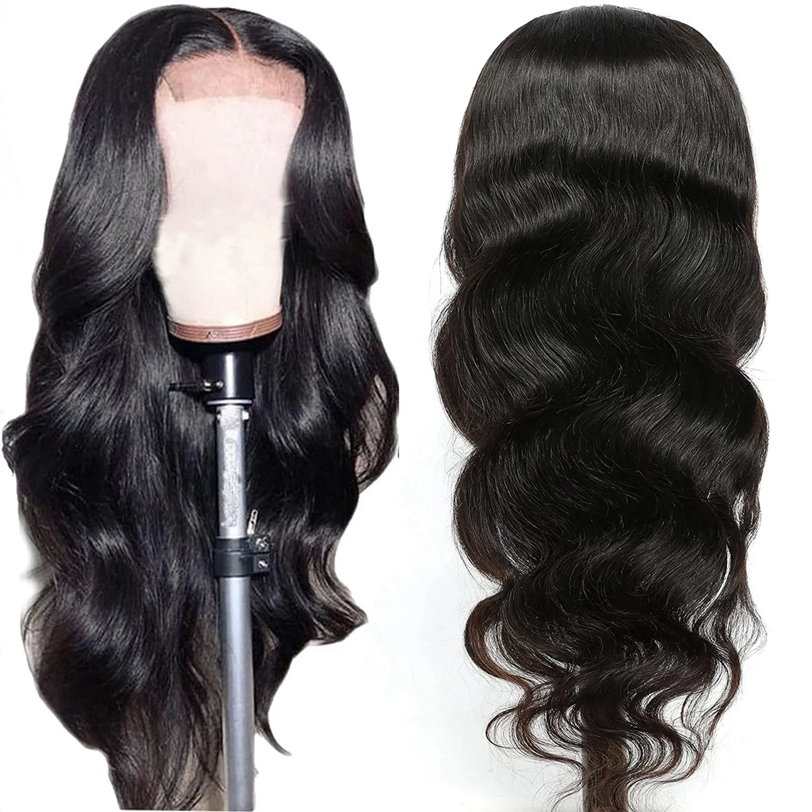 Synthetic Long  Wavy Wig for Women Middle Part Curly Natural Looking Heat Resistant Fiber for Daily