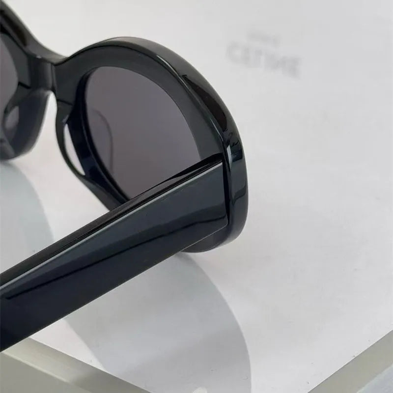 Luxury Brand Acetate Oval Sunglasses For WomenNew Fashion Sunglasses Oval Fashion Acetate Sunglasses UV400