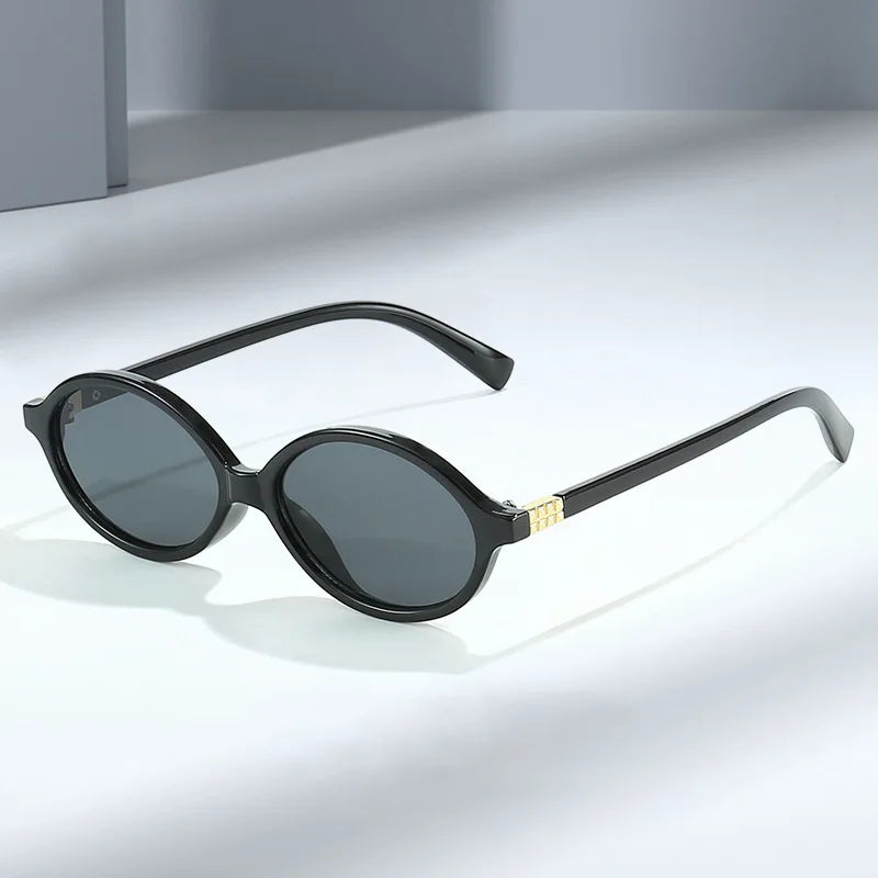 4PCS Fashion Korean Sweet Cool Spicy Girl Sunglasses for Women Men  Retro Oval Fashion Eyewear