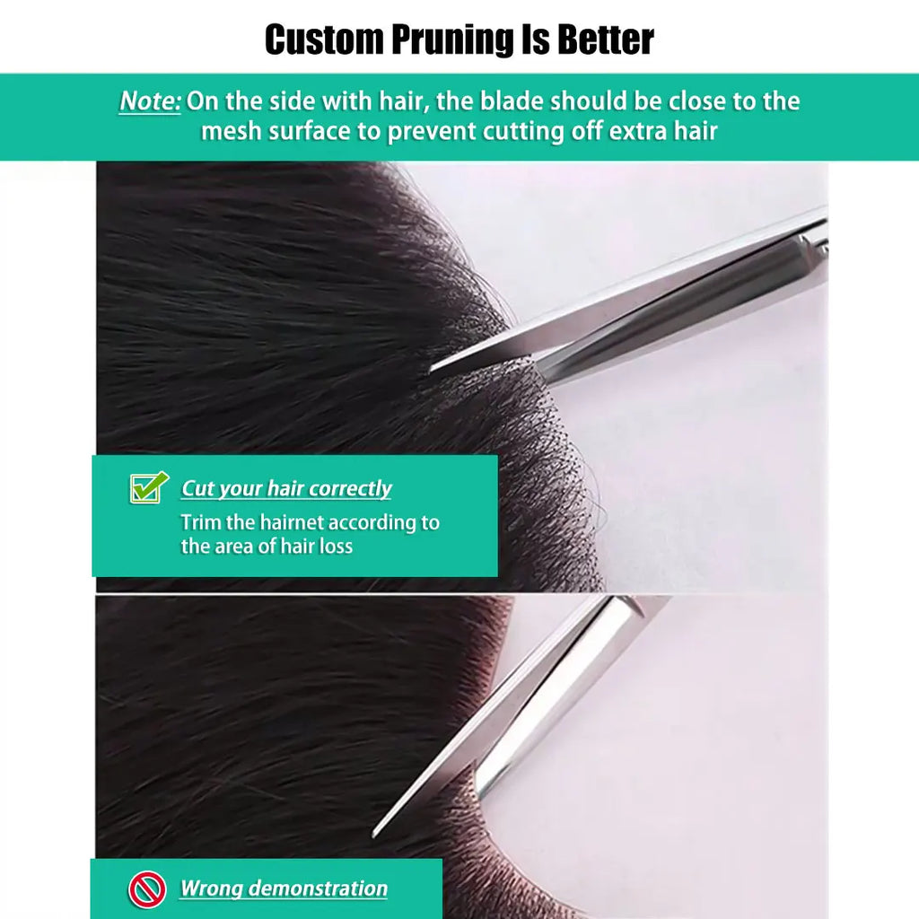 0.06mm Brown Straight Man Toupee V Style Frontal Hairline For Men 15cm Human Hair Ultra Thin Skin PU Men's Capillary Prosthesis
