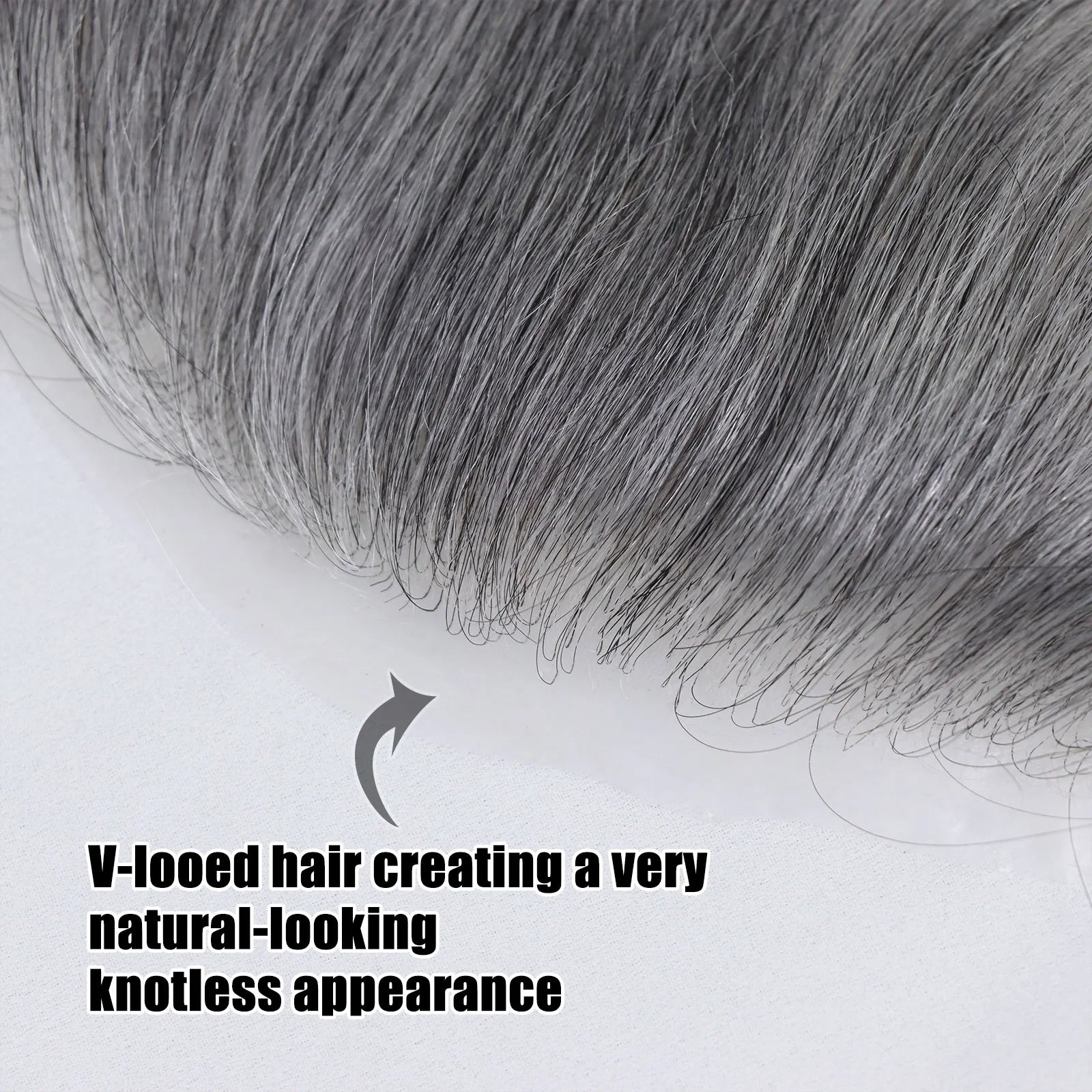 0.06mm Brown Straight Man Toupee V Style Frontal Hairline For Men 15cm Human Hair Ultra Thin Skin PU Men's Capillary Prosthesis
