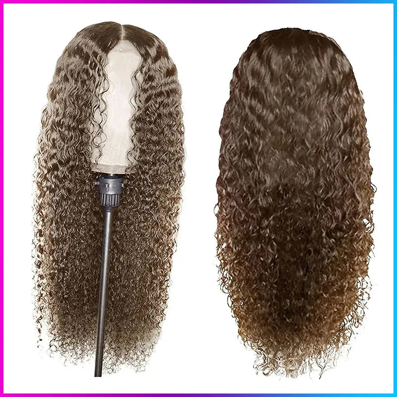 Synthetic Long  Wavy Wig for Women Middle Part Curly Natural Looking Heat Resistant Fiber for Daily