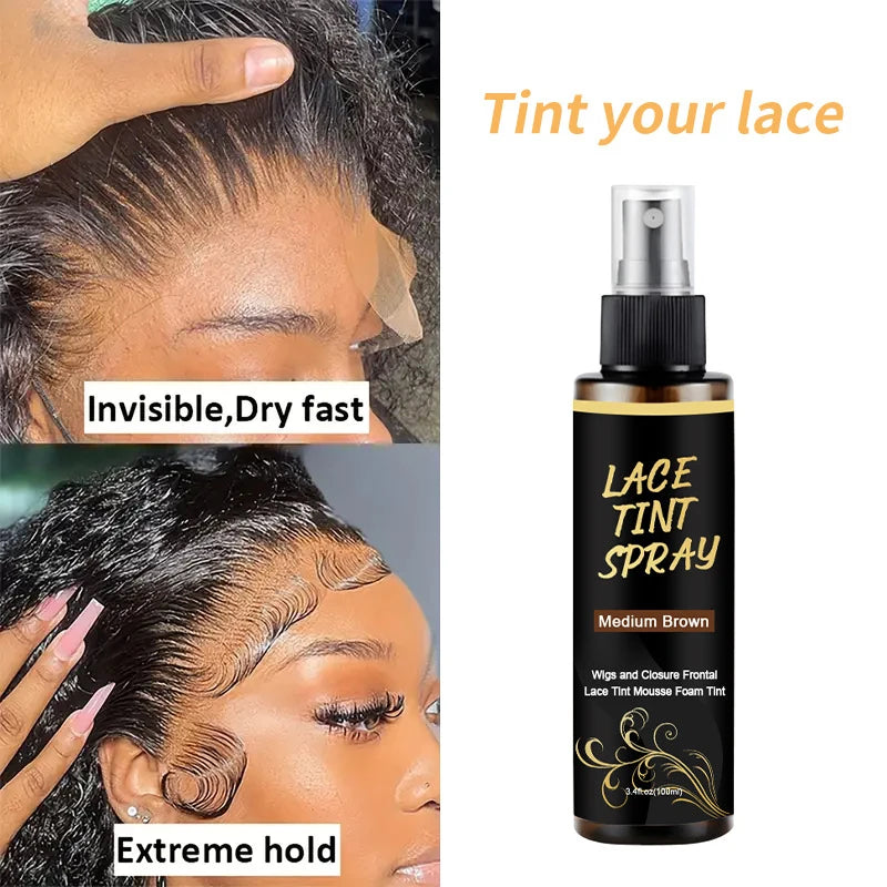 100ml Lace Melting Spray And Holding Spray, Extreme Hold Melting Spray For Lace Wigs,Glueless,Wig Melting Spray & Hair Adhesive