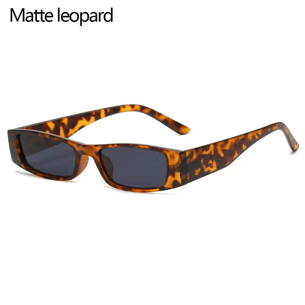 Retro Small Frame Sun Glasses Small Rectangle Sunglasses Vintage Square Narrow Sunglasses Trending Eyewear UV400