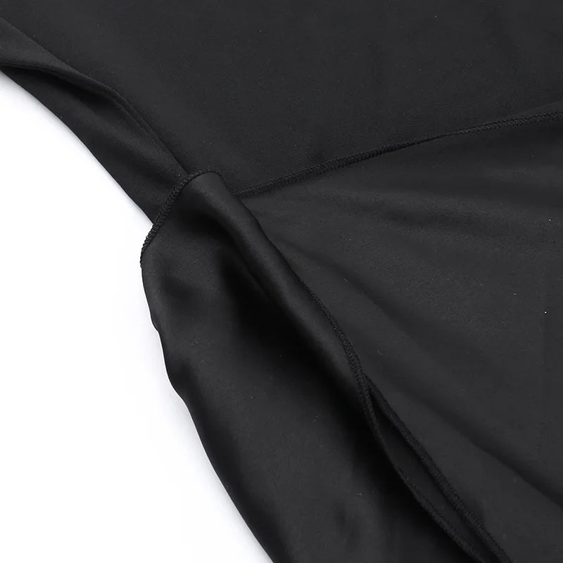 New Party Evening Dresses Elegant Black Slash Neck Maxi Dress For Women Fashion Short Sleeve Bodycon Banquet Vestidos Female