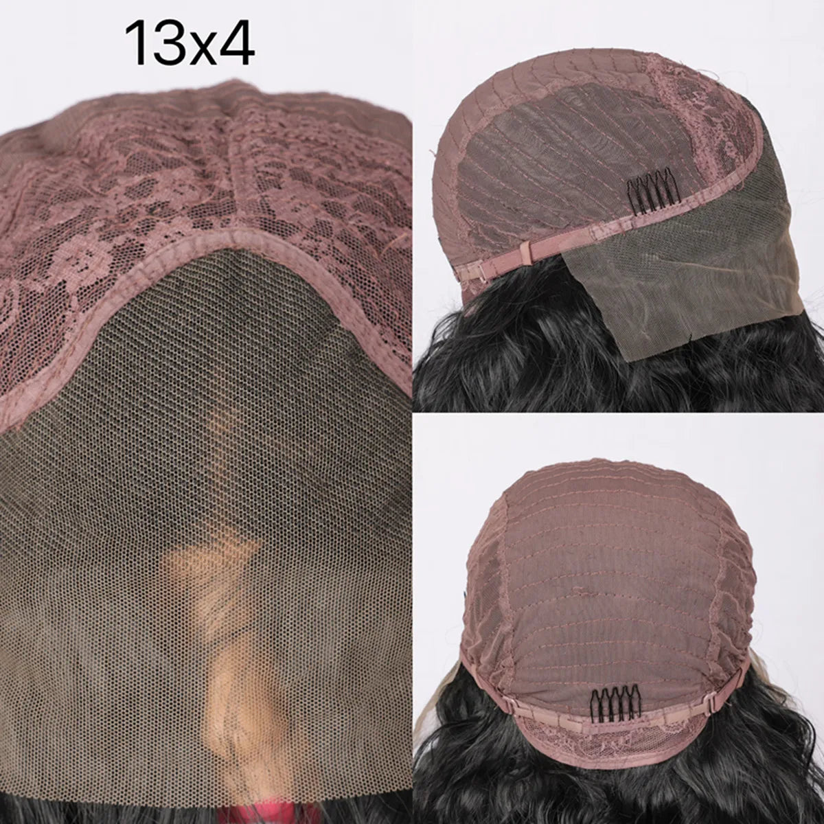 13X4 Lace Frontal Synthetic Wig For Black Women Ponytail Jerry Curly Prepluck Bleached Knot Baby Hair Cosplay Daily Party