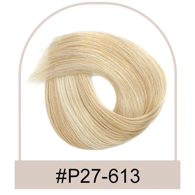 Silk Top Base Swiss Lace Clip In Topper Straight Women Toupee With Bangs Breathable And Soft Real Human Hairpiece Blonde Color