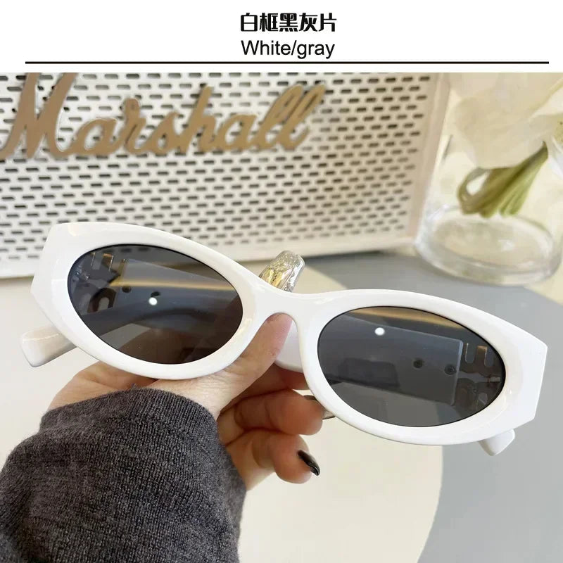 2024 New Fashion Cat Eye Sunglasses Women Men Brand Design Luxury Small Frame Sun Glasses Ladies Eyewears Oculos De Sol UV400
