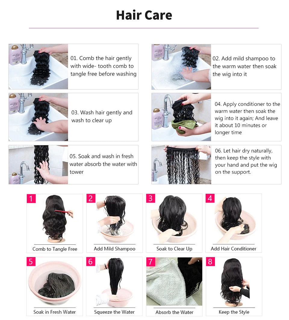 Ready to Wear 4x6 5x5 Pre Cut HD Lace Closure Glueless Wigs Human Hair Pre Plucked 36 Inch Brazilian Body Wave Lace Frontal Wigs