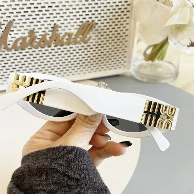 2024 New Fashion Cat Eye Sunglasses Women Men Brand Design Luxury Small Frame Sun Glasses Ladies Eyewears Oculos De Sol UV400