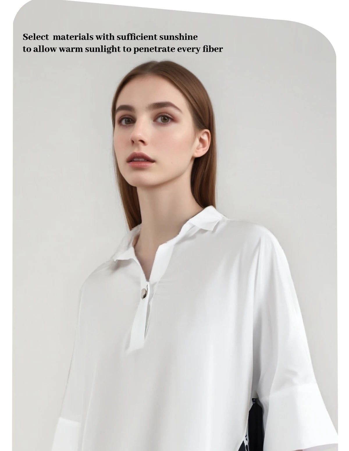 CHCH Pullover Women Blouse Lapel Three-Quarters Sleeve Tops Loose Soft Comfortable Pactwork Fashion Irregular Female Shirts
