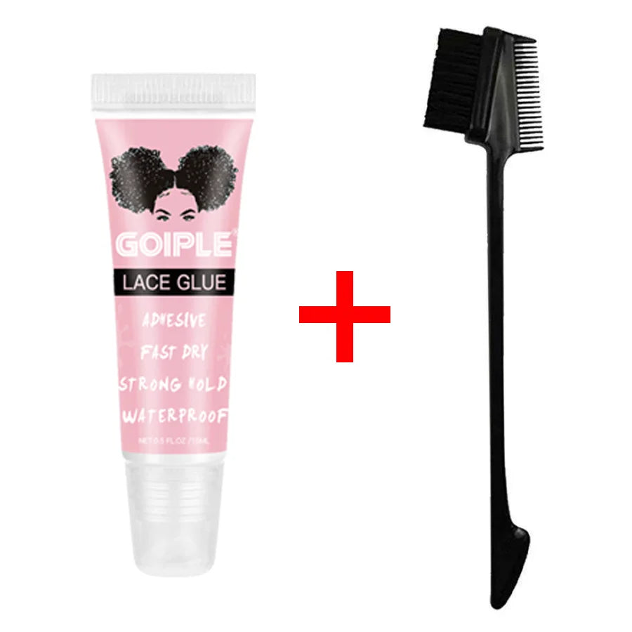 GOIPLE 15ml Wig Lace Glue Fast Dry Strong Hold Super Bonding Invisible Waterproof Adhesive For Wigs Synthetic Hair Bonding Glue