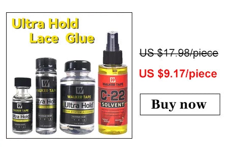 Wig Glue Waterproof Lace Glue Strong Hold Wig Adhesive for Toupee Frontal Professional Glue for Lace Front Wigs+Adhesive Remover