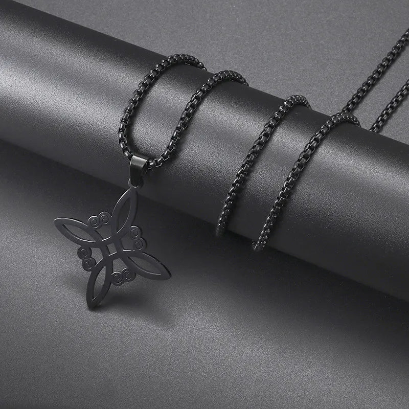 Stainless Steel Simple Witch's Irish Knot Necklace Infinity Witch Jewelry Women's Charm Casual Charm Jewelry Gift