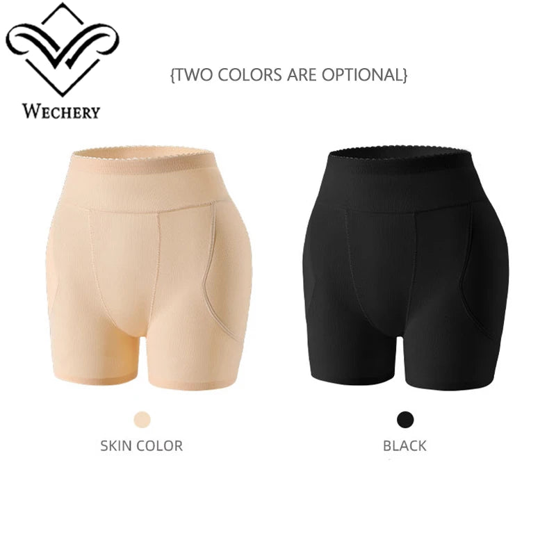 Wechery Underwear Women Fake Asses  Tummy Control Butt Lifte Breathable Hip Pads Panties Buttocks Enhancer Body Shapewear