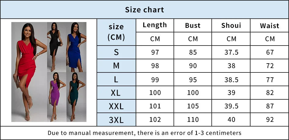 Sexy V-neck Sleeveless Slit High Waisted Evening Gown Dresses For Women Sleeveless Front Split Slim Bandage Hip Red Short Dress
