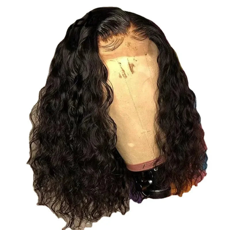 Fashionable Short Curly Synthetic Hair Wig for Women High Temperature Silk Processed Artificial Head Cover Popular African Style