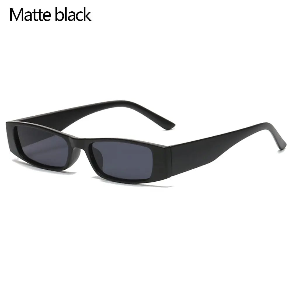 Retro Small Frame Sun Glasses Small Rectangle Sunglasses Vintage Square Narrow Sunglasses Trending Eyewear UV400