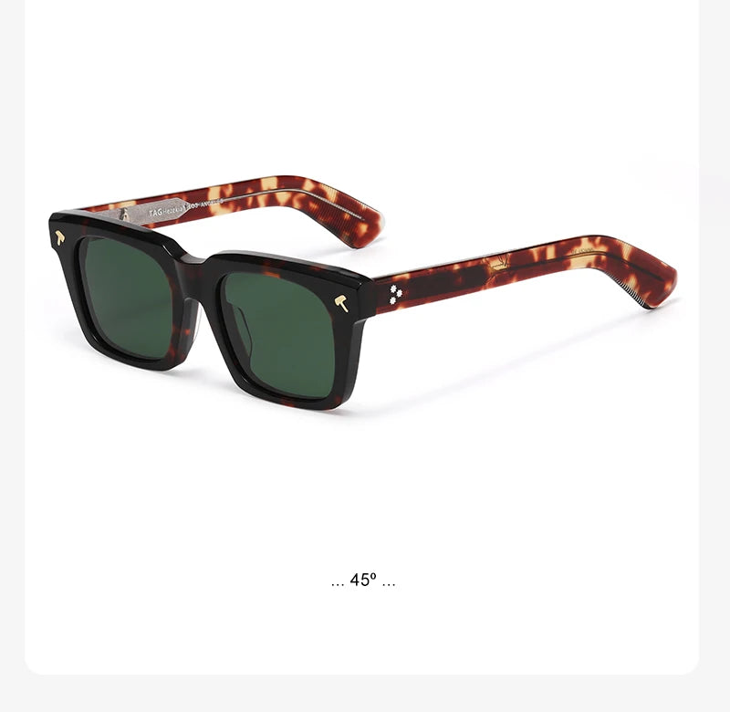 2025 new luxury Brand vintage Quentin Sun glasses Men Women Sunglass Driving Sunglasses Fashion Male Acetate UV400 eyeglasses