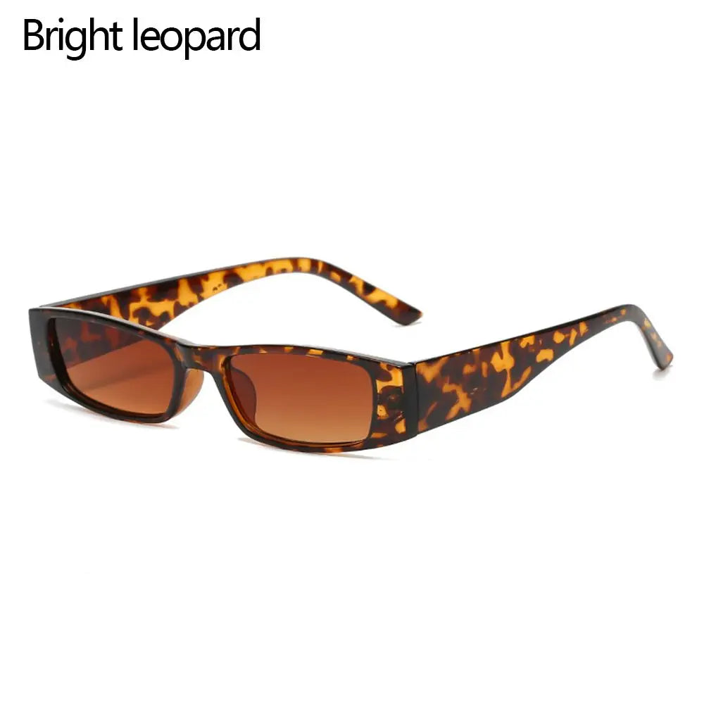 Retro Small Frame Sun Glasses Small Rectangle Sunglasses Vintage Square Narrow Sunglasses Trending Eyewear UV400