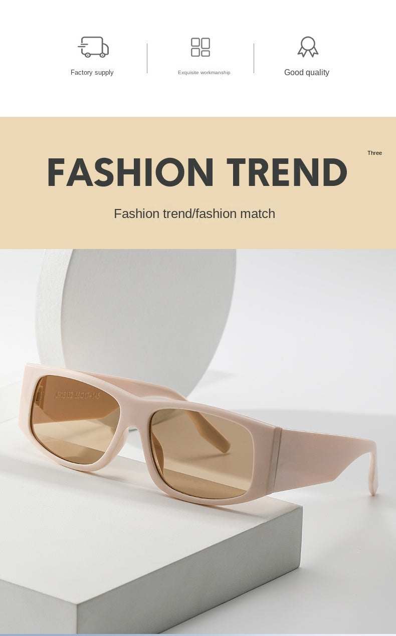 Brand Fashion Sunglasses New Small Frame Square Sun Glasses INS Trendy Retro Rectangle Women Men Outdoor Travel Gafas De Sol