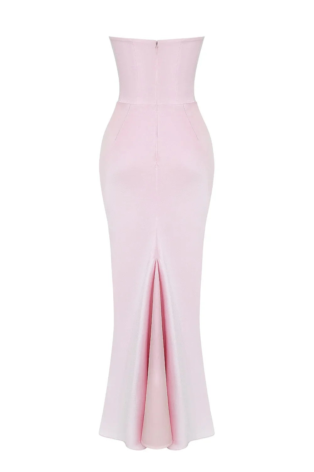 Mingmingxi 2025 Women's Evening Dress Strapless Pink Prom Party Dresses Sexy Satin Long Corset Dress Elegant Maxi Gala Dresses