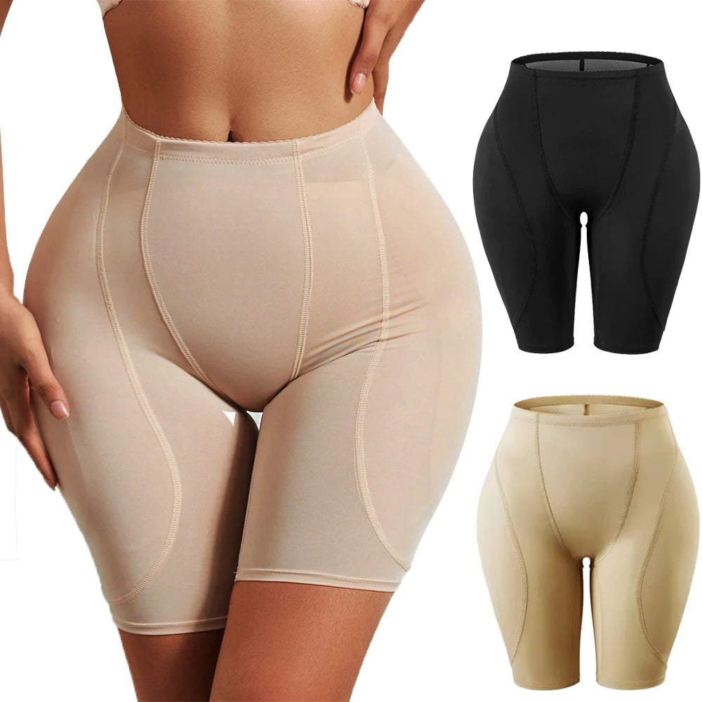 Butt Lifter Shapewear Shorts Women Fake Booty Enhancer Body Shaper Padded Hip Enhancer Panties Lingerie Hip Pads Fake Ass Panty