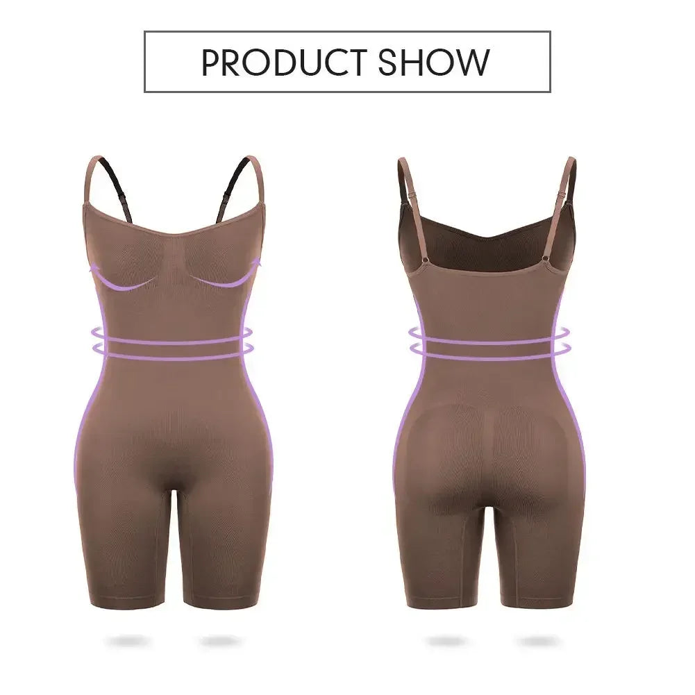 One Piece Shapewear Bodysuit Tummy Control Waist Cincher Slimming Seamless Lifting Underwear for Women