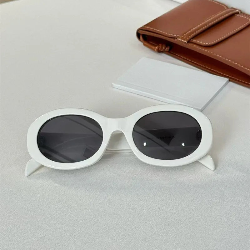 Luxury Brand Acetate Oval Sunglasses For WomenNew Fashion Sunglasses Oval Fashion Acetate Sunglasses UV400