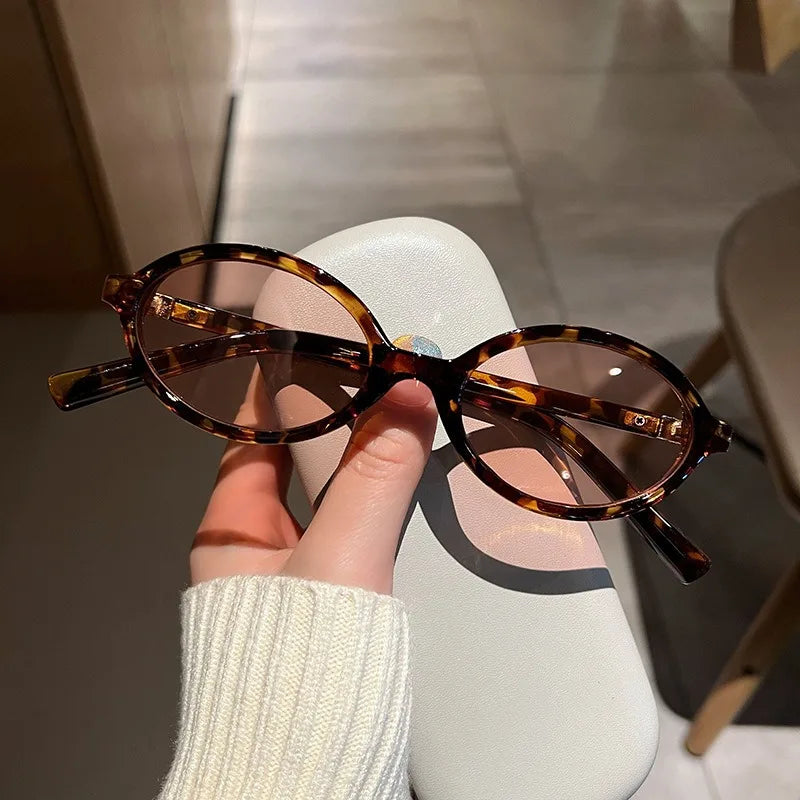 4PCS Fashion Korean Sweet Cool Spicy Girl Sunglasses for Women Men  Retro Oval Fashion Eyewear