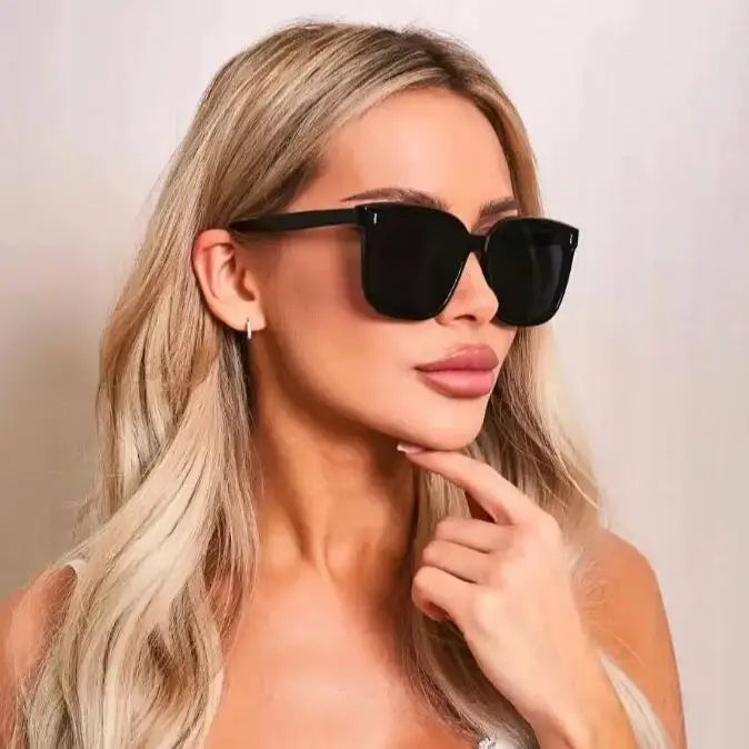 2pcs Polaroized Sunglasses Women Men Trendy Style Polarized Sun Glasses Square Eyeglasses UV400 Protection Streetwear Eyewear