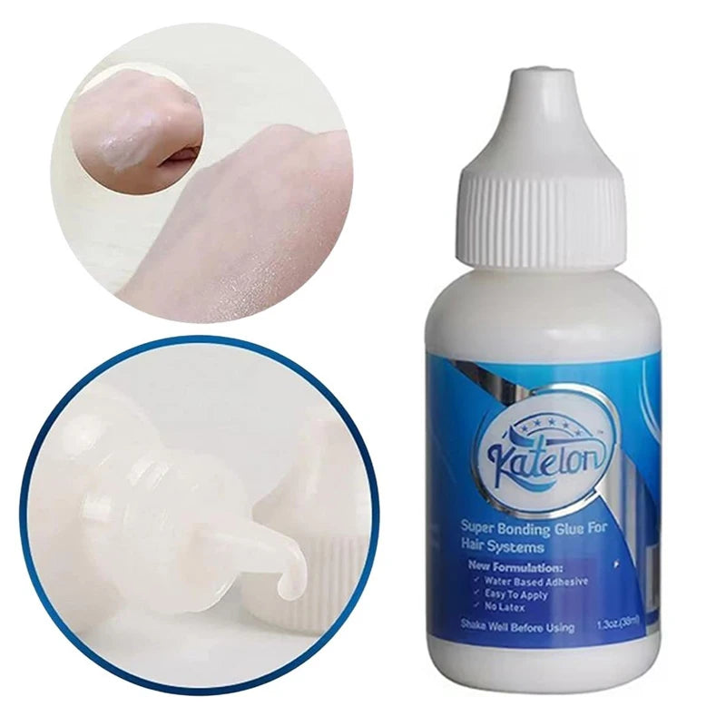 Waterproof Wig Glue With Remover Melting Spray Lave Wig Adhesive With Free Double Size Edge Brush Wax Stick Wig Band Hair Tools
