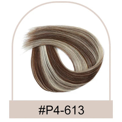 Silk Top Base Swiss Lace Clip In Topper Straight Women Toupee With Bangs Breathable And Soft Real Human Hairpiece Blonde Color