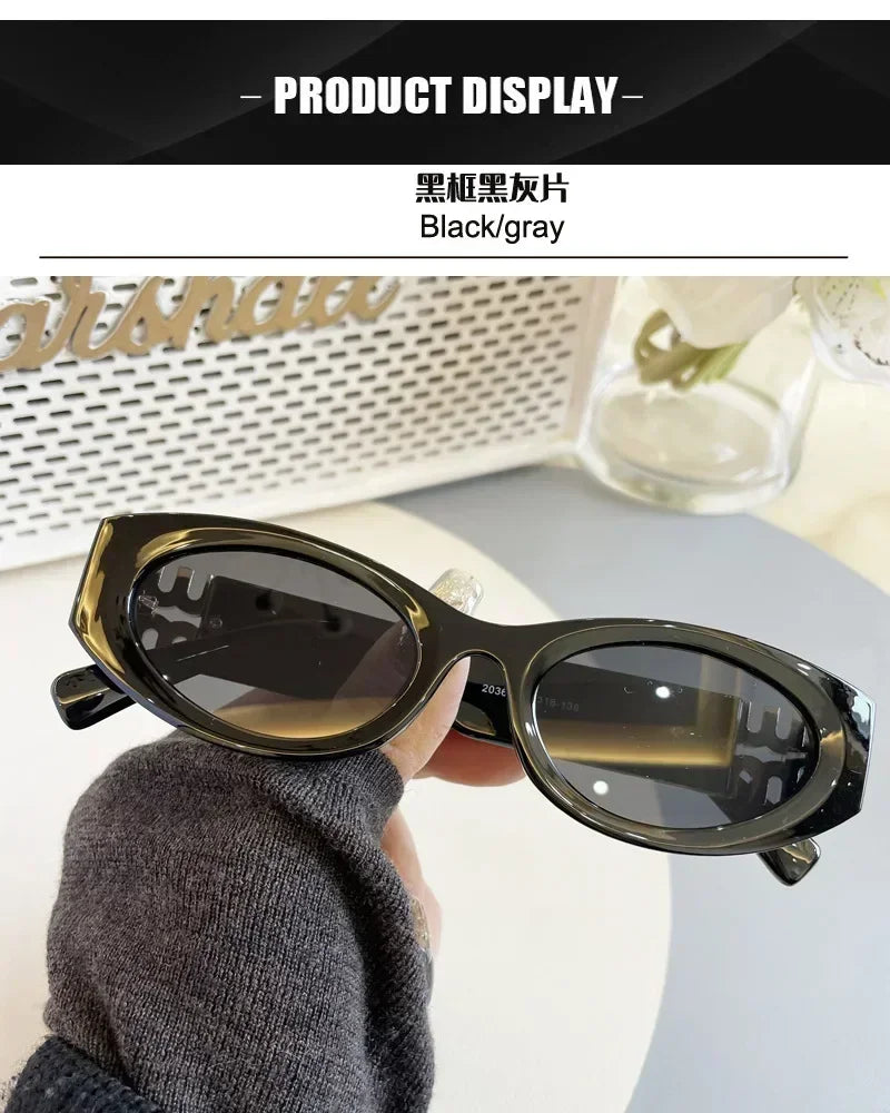 2024 New Fashion Cat Eye Sunglasses Women Men Brand Design Luxury Small Frame Sun Glasses Ladies Eyewears Oculos De Sol UV400